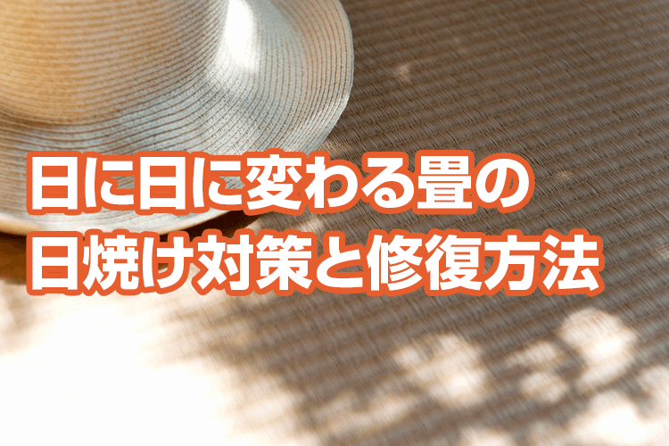 畳の日焼けを防ぎたい！畳の日焼け対策と修復・交換について紹介